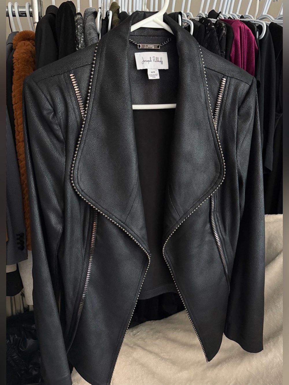 Joseph Ribkoff Foil Suede Jacket - Picture 8 of 8